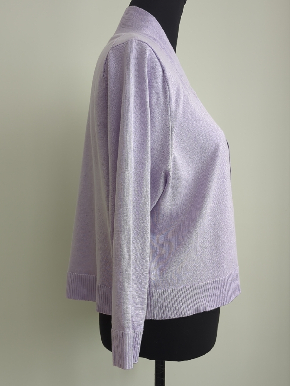 NWT Calvin Klein Lavender Open-Front Knit Cardigan - Picture 6 of 10